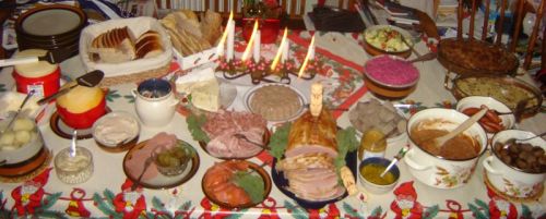 The Swedish Christmas dinner (Smörgåsbord) - - a file from the Wikimedia Commons