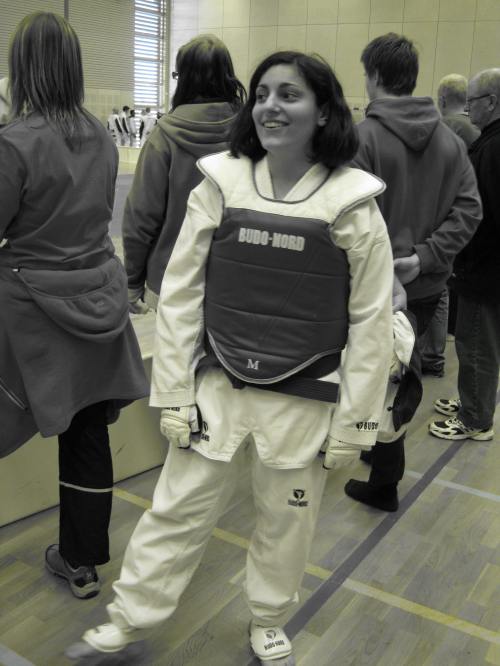 Andrea Soldan, SPSK3-student  at Anderstorpsskolan in Skellefteå, Sweden, won gold in her weight class, District Championship 2010, taekwondo